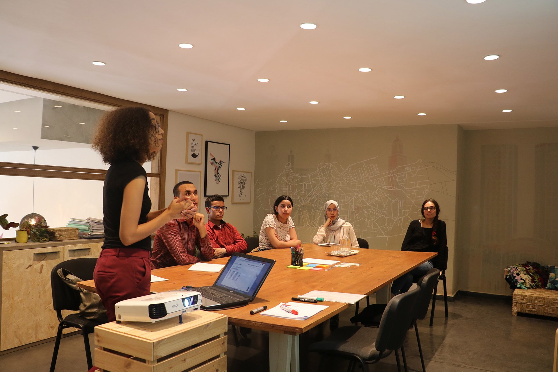 People Meeting in an Office