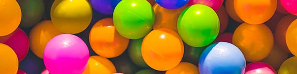 Multicolored balls