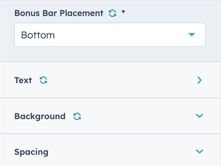 Loads of style settings.