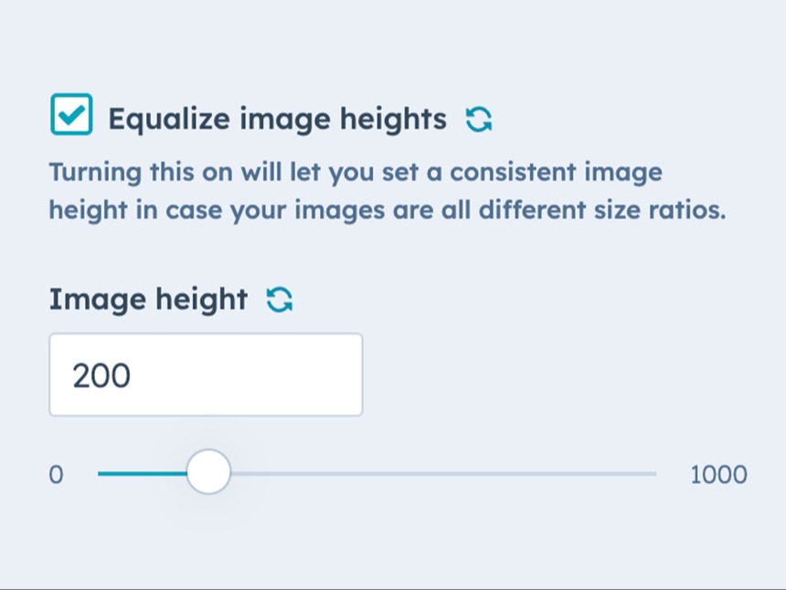 Image consistency options